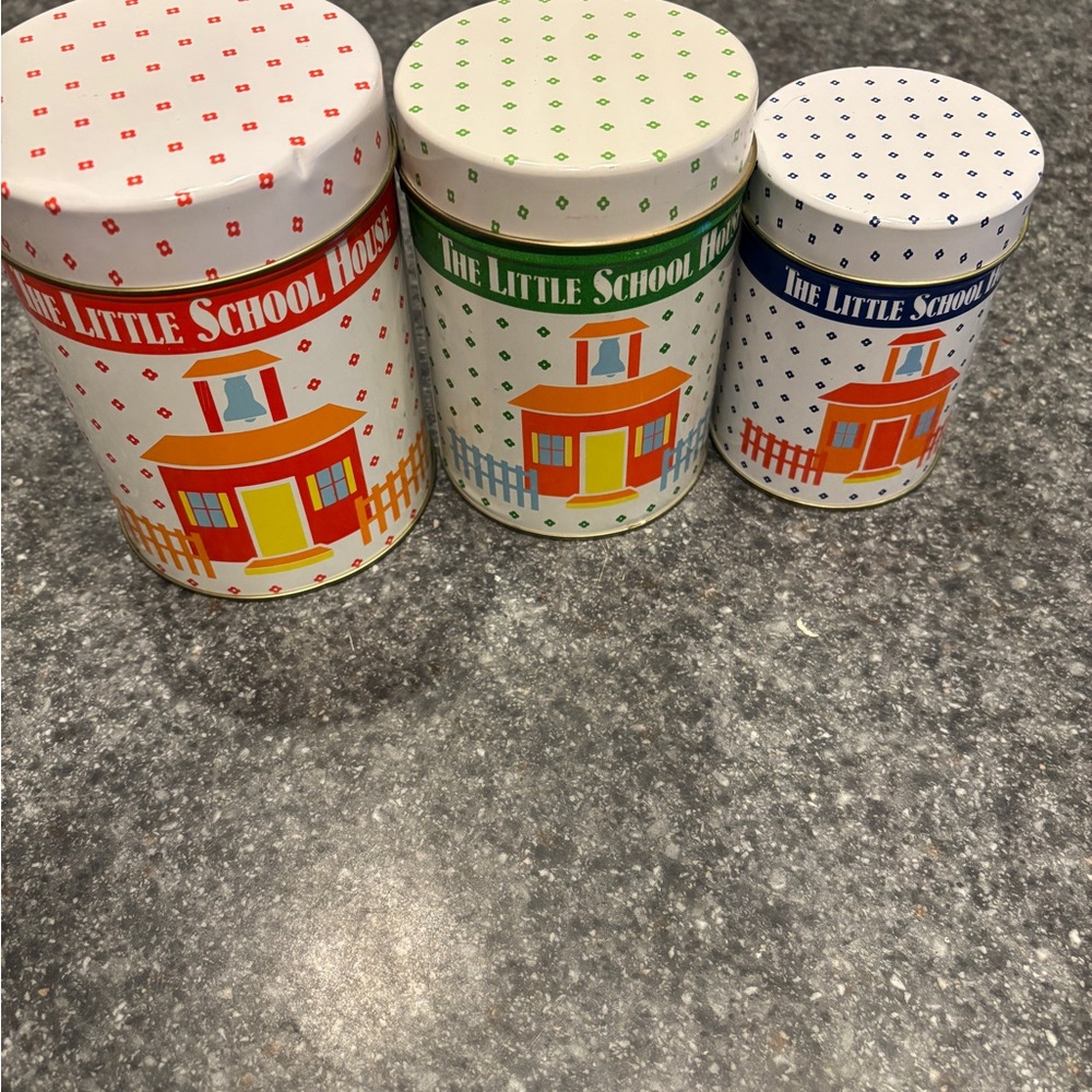 The Little School House Canister Set